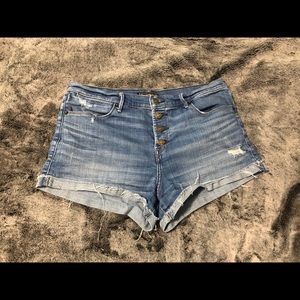 Abercrombie Mid Rise Denim Shorts